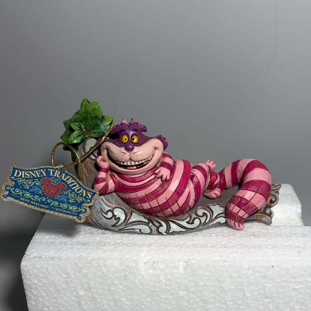 Jim Shore NEW w Box Disney Traditions Cheshire Cat The Cats Meow Figure #6001274